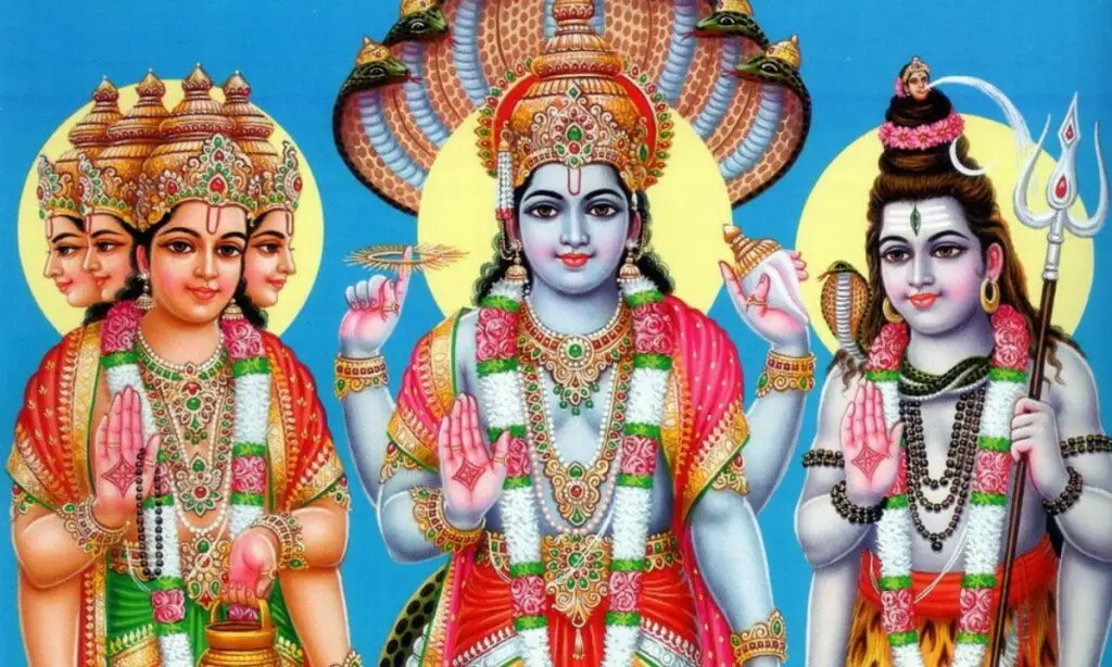 La Trimurti: Brahma, Vishnu e Shiva