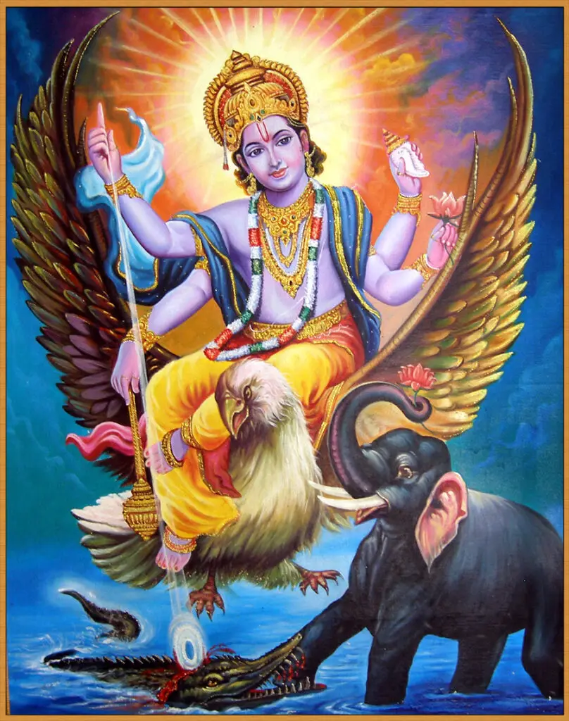 Vishnu e Garuda