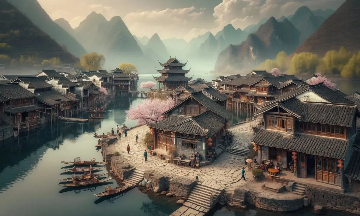 paesaggio cinese antico